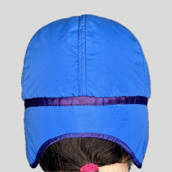 Vintage 1980’s Eddie Bauer Blue Thinsulate Gore-Tex Trapper Ear Flap Cap - Picture 4 of 11
